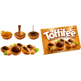 TOFFIFEE Caramel mềm phủ SOCOLA nhân hạt dẻ