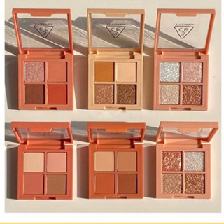 (AUTH, TEM HIDDEN TAG) Bảng Màu Mắt nhũ Hàn Quốc 4 ô 3CE #Glitter Bomd #Diamond gint