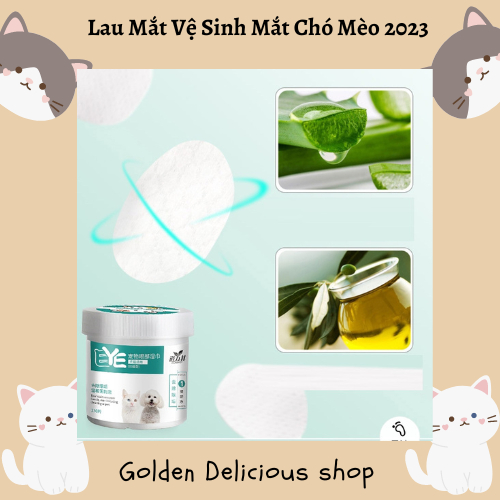 Khăn vệ sinh lau mắt, tẩy vết ố mắt cho chó mèo