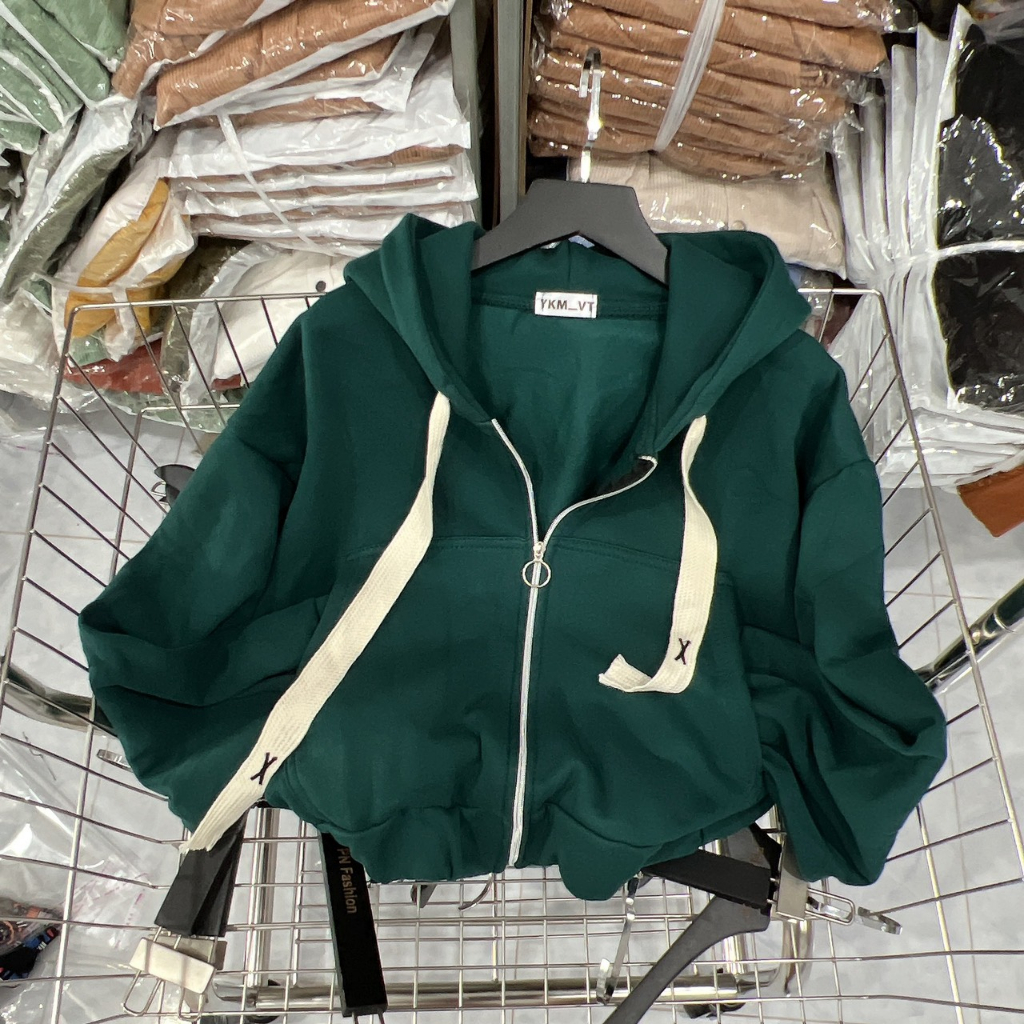 Áo khoác nỉ bassi nhều màu có nón chất dày đẹp dây nón bản to