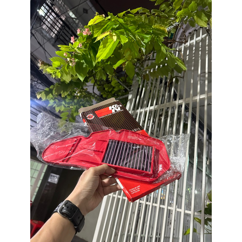 Lọc gió KN thép lưới đỏ cho Vario -125/150 - Click Thái - AB 2013-2021