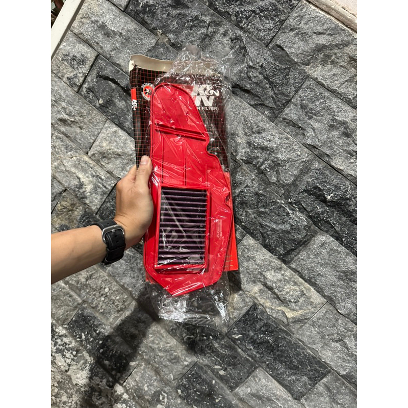 Lọc gió KN thép lưới đỏ cho Vario -125/150 - Click Thái - AB 2013-2021