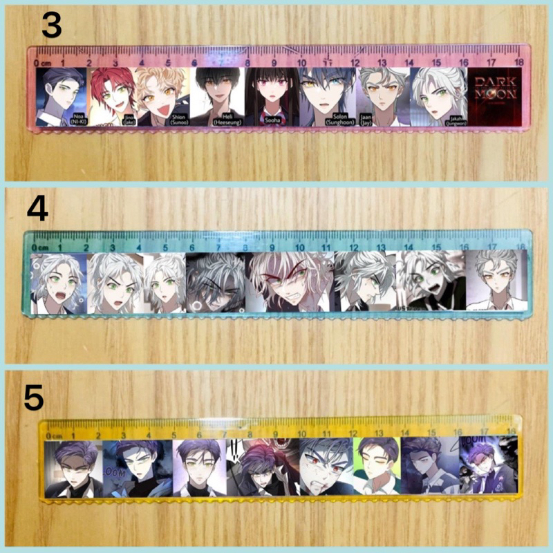 Thước kẻ Dark Moon the blood altar 2 cái 18cm/ thước hình Dark Moon the blood altar