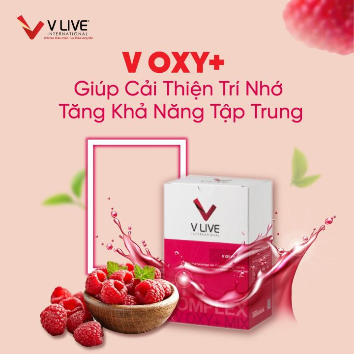 V-Oxy+Oxy cho Máu giúp Tuần Hoàn Máu não Hỗ trợ Tim Mạch, huyết áp