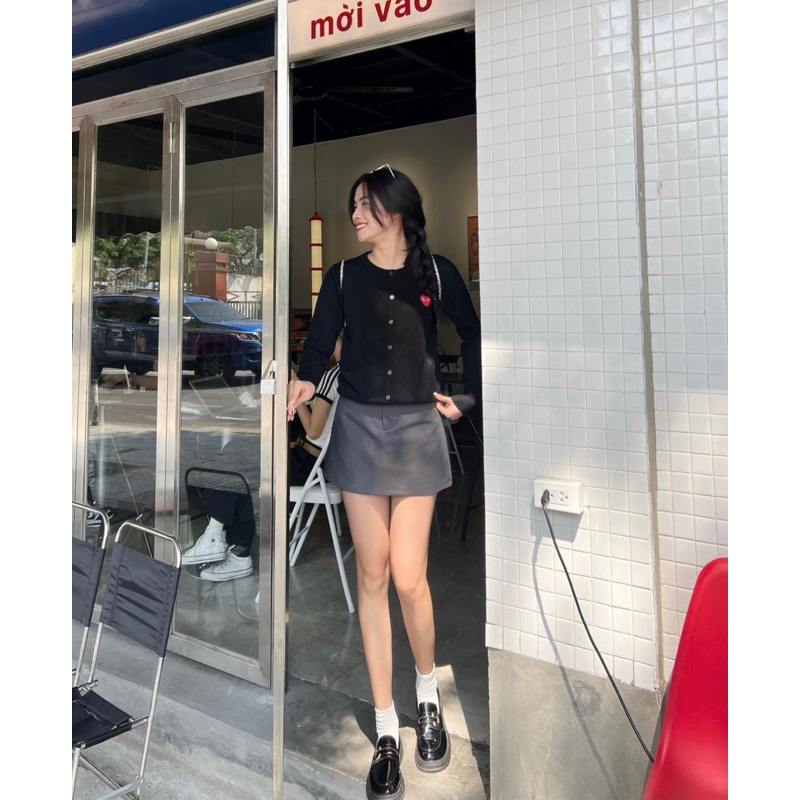 Y30 Chân váy chữ A tặng kèm dây lưng có quần trong hàng qc yansoo