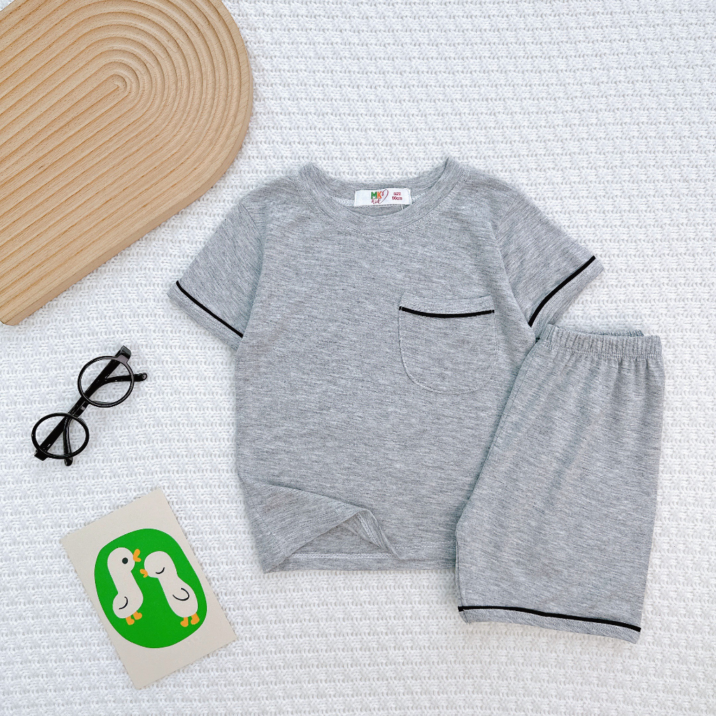 Bộ Cộc Tay Cho Bé Trai 7-26Kg 💖 Chất Cotton Thun Lạnh siêu mềm mịn thoáng mát Cho bé