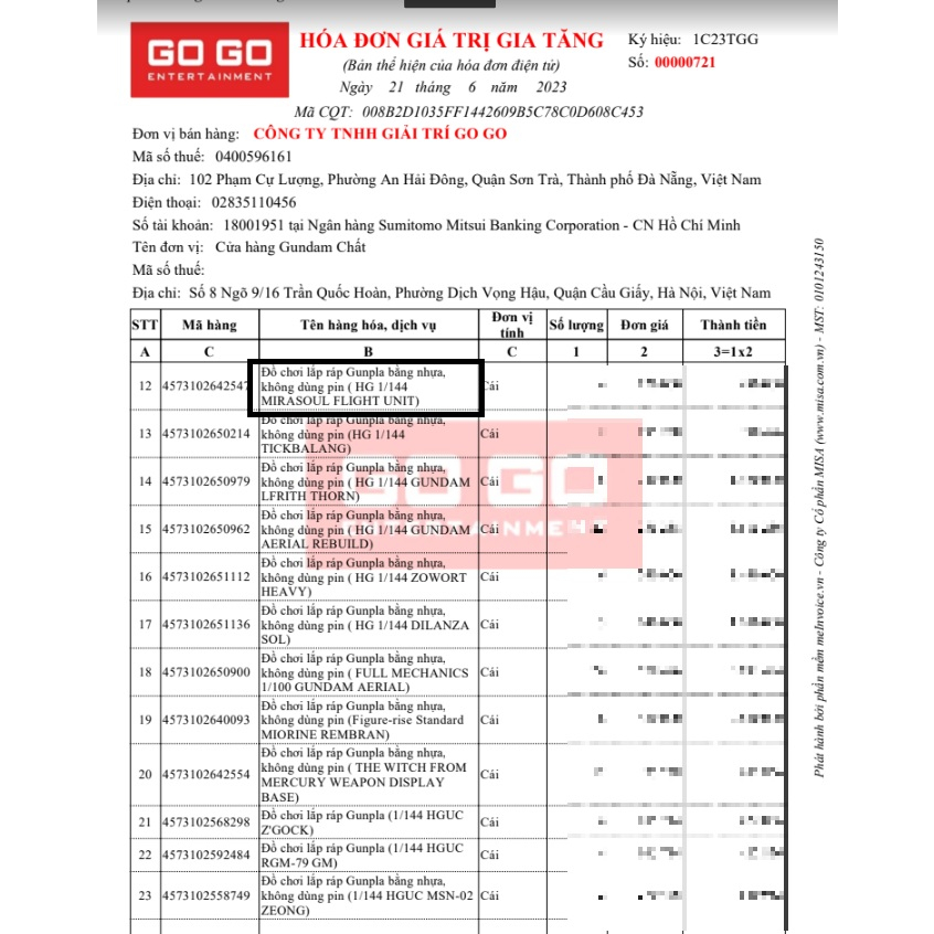 Mô hình lắp ráp HG BD R Core Gundam  & Mercone Unit