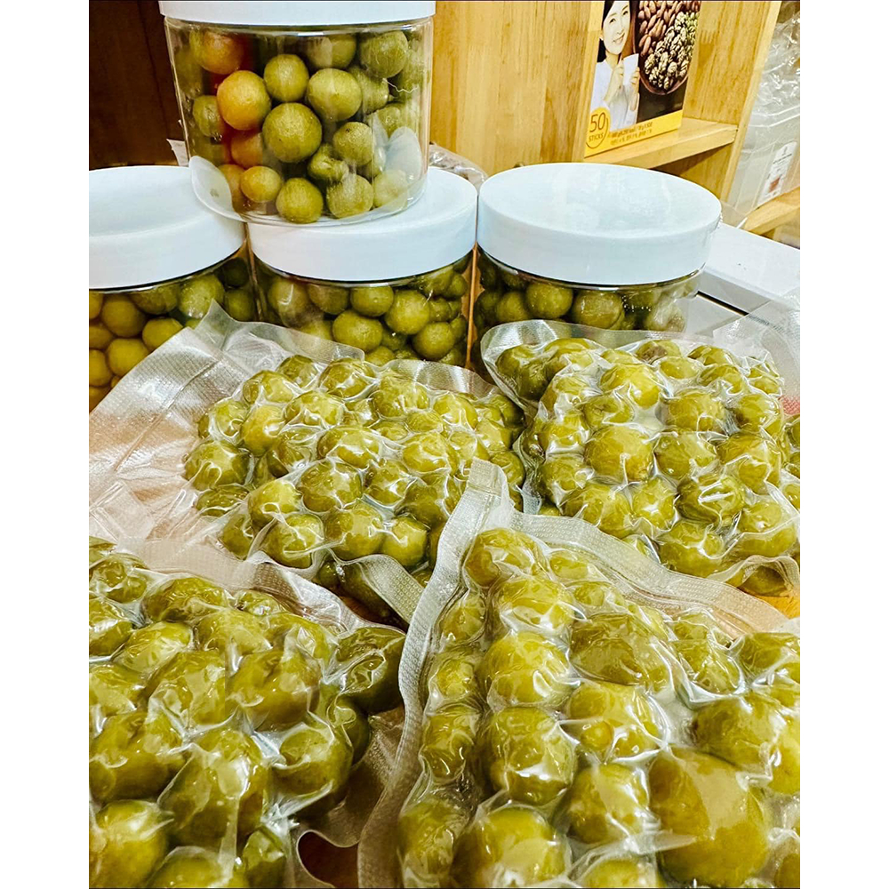 500g Sấu giòn cay- Sâú bao tử hút chân không