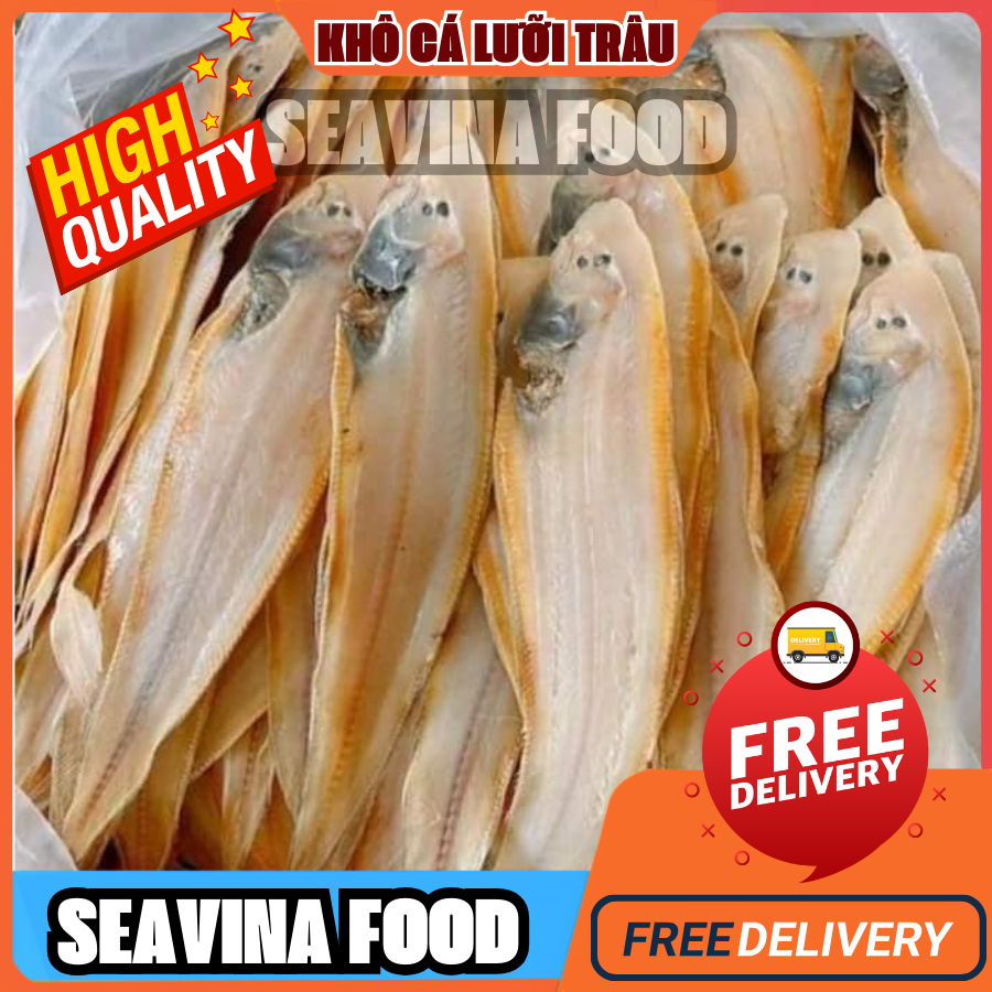 Khô cá lưỡi trâu đặc sản u minh cà màu , dày thịt ,béo ngậy chế biến chiên xào bóp gỏi rất ngon - Seavina foods