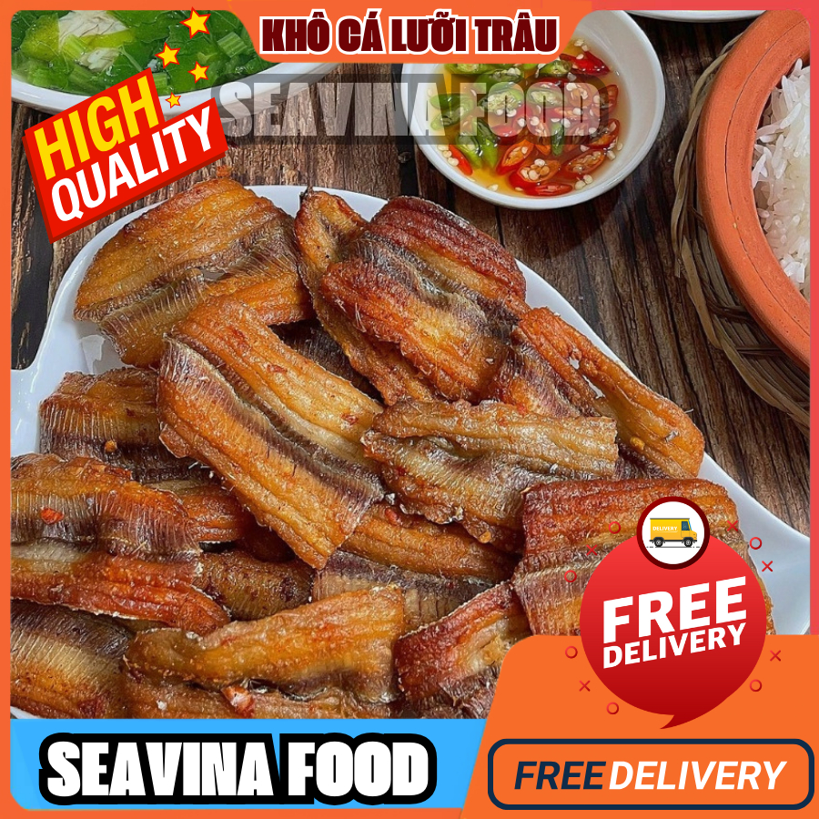 Khô cá lưỡi trâu đặc sản u minh cà màu , dày thịt ,béo ngậy chế biến chiên xào bóp gỏi rất ngon - Seavina foods