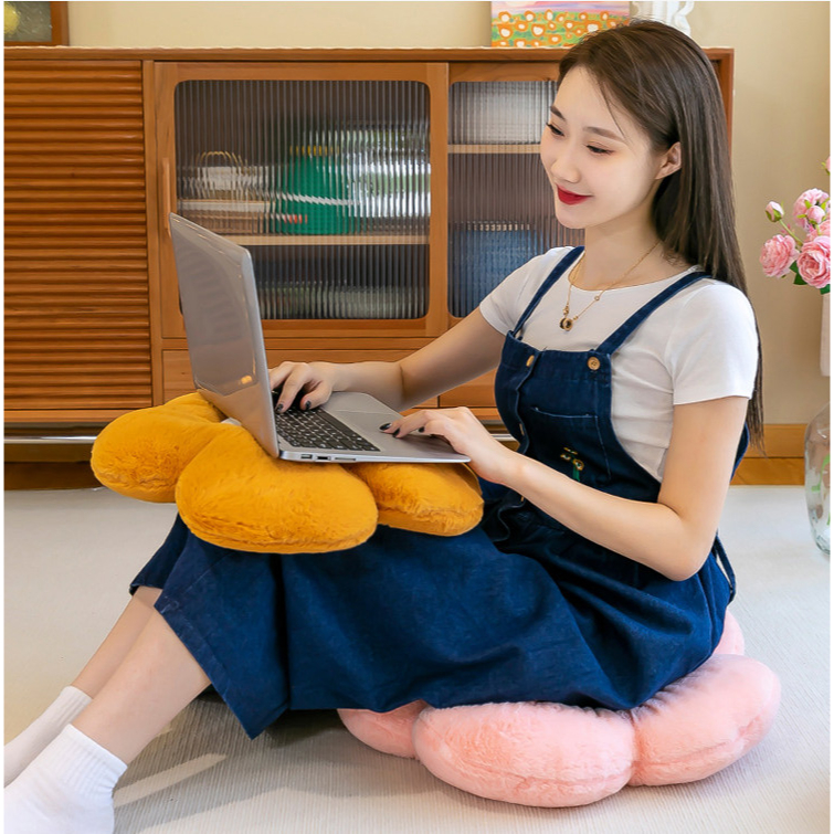 Gối tựa lưng trang trí hình bông hoa, đệm lót ghế ngồi bệt trang trí nhà cửa 24hDecor