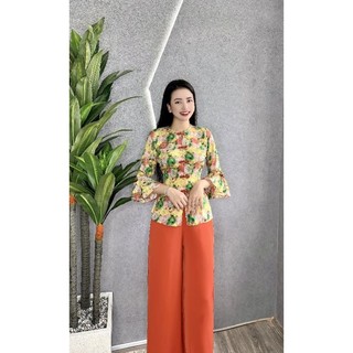 SET LAM BÀ BA ĐI CHÙA TAY LOE BÔNG - LỤA MANGO