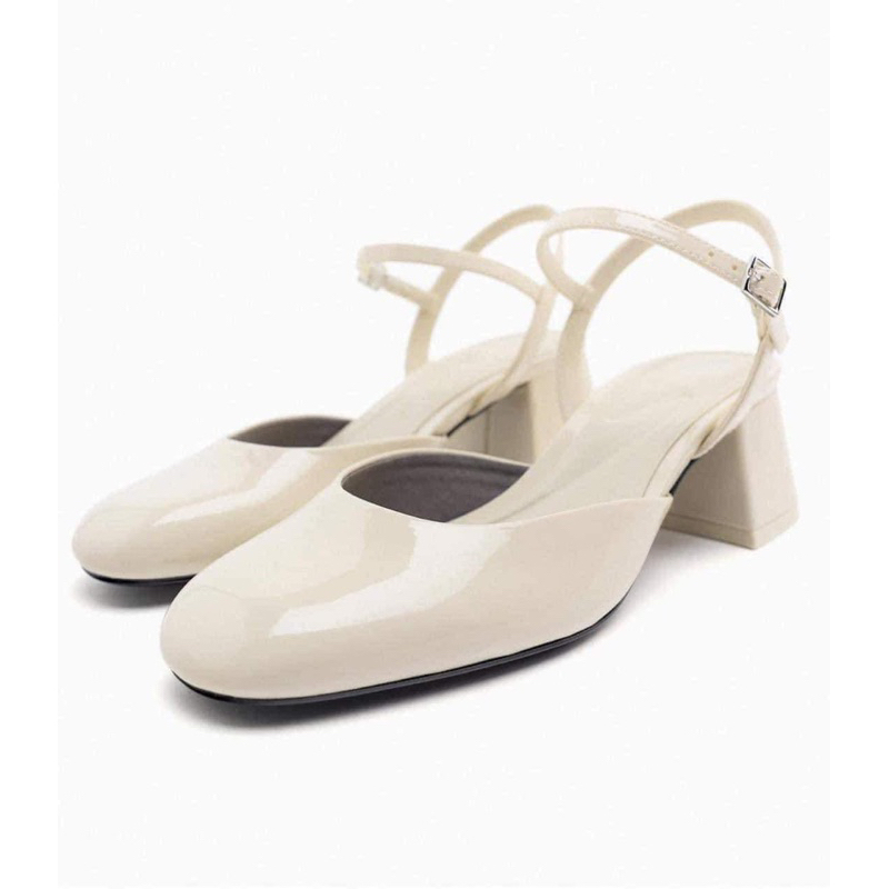 Giày Za.ra gót vuông mũi tròn fom bale full box tag xịn xò