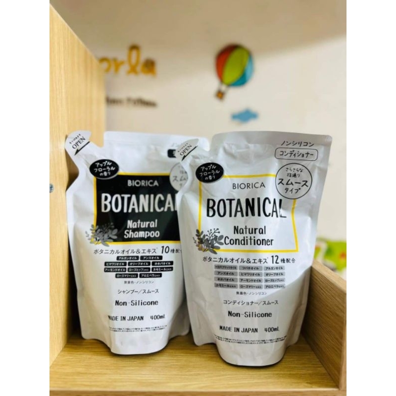 [Bill Nhật - bản nội địa Nhật] DẦU GỘI-XẢ BOTANICAL BIORICA ORGANIC NON SILICONE