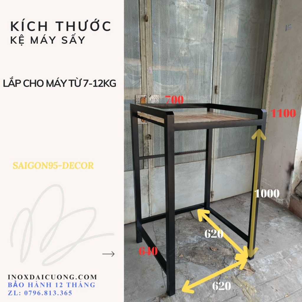 (GIAO FREE SHIP TPHCM) giá/ kệ máy sấy - máy giặt chống rung tốt DC011