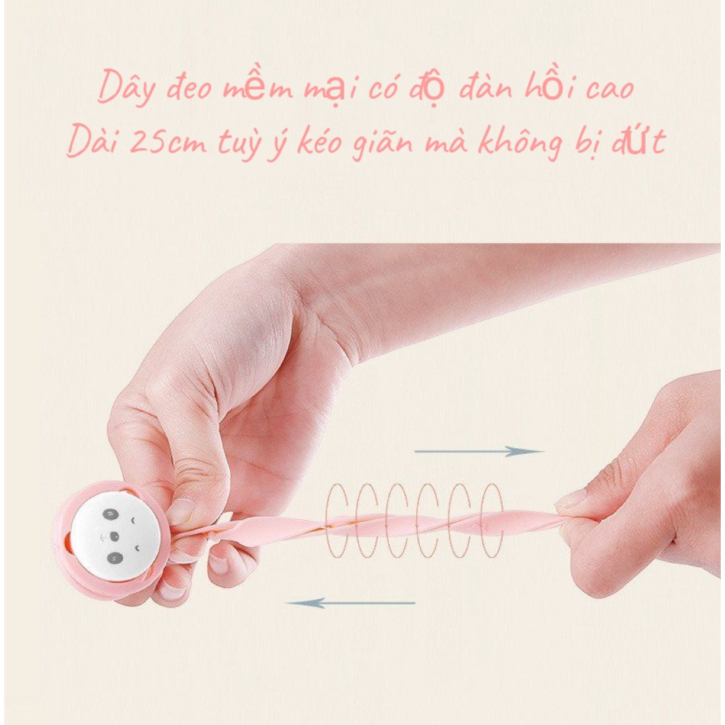 Dây đeo ti giả, gặm nướu silicon cho bé  - Hie en Store