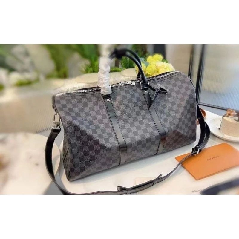 Túi trống du lịch LV size 55cm da óng đẹp bao chất