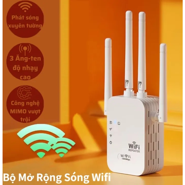 Bộ kích sóng wifi 4 râu, bộ mở rộng sóng wifi tốc độ cao, siêu mạnh phát sóng wifi xuyên tường, băng tần kép 2.5G 5G | BigBuy360 - bigbuy360.vn