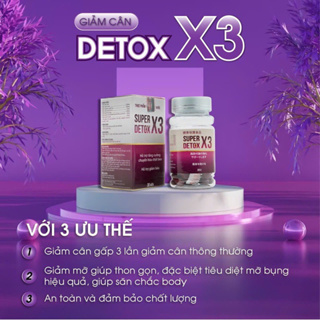 Giảm cân cấp tốc Super Detox X3 Ngân 98 tăng cường chuyển hoá chất béo hỗ