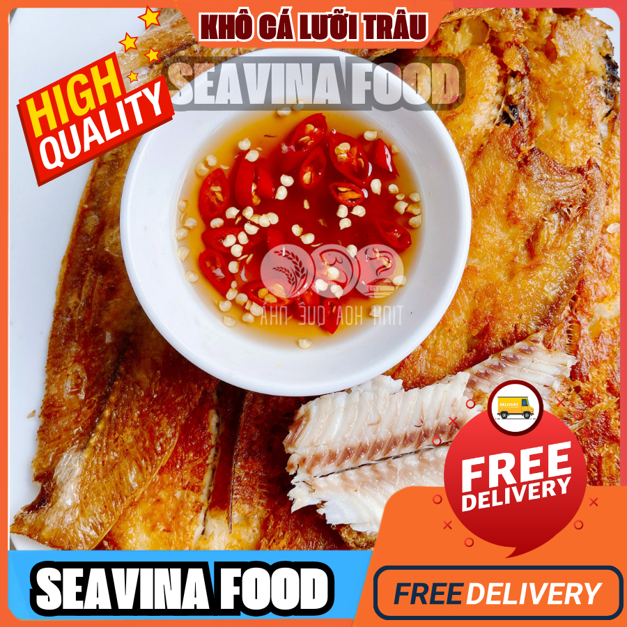 Khô cá lưỡi trâu đặc sản u minh cà màu , dày thịt ,béo ngậy chế biến chiên xào bóp gỏi rất ngon - Seavina foods