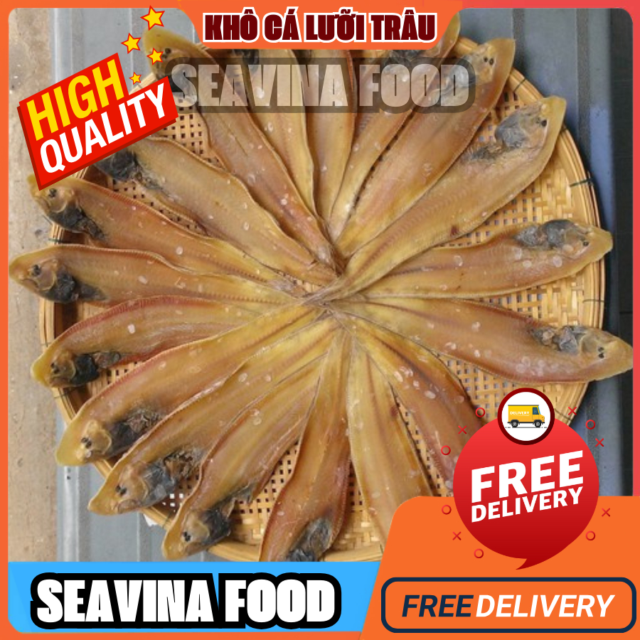 Khô cá lưỡi trâu đặc sản u minh cà màu , dày thịt ,béo ngậy chế biến chiên xào bóp gỏi rất ngon - Seavina foods