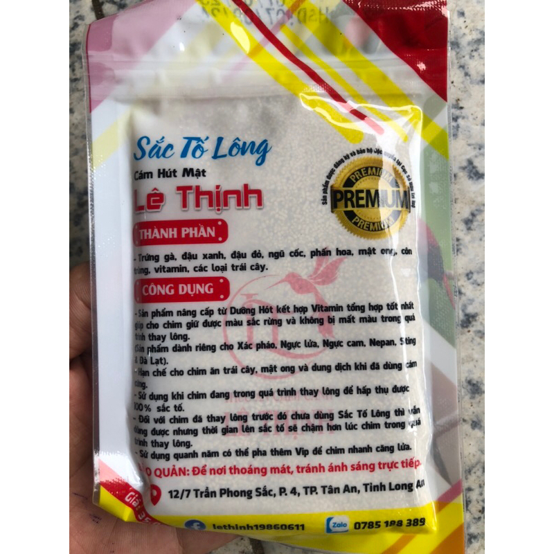 10 gói Sắc Tố Lông Hút mật - Lê Thịnh