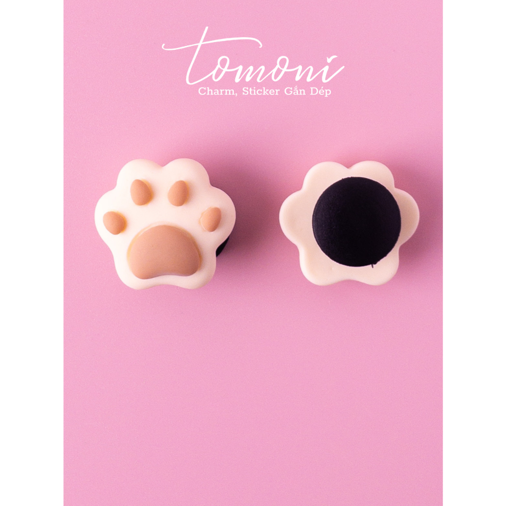 Phụ Kiện Sticker Gắn Dép, Charm DIY Hình Nơ, Hoa, Gấu Nâu Xinh Xắn - HQ50