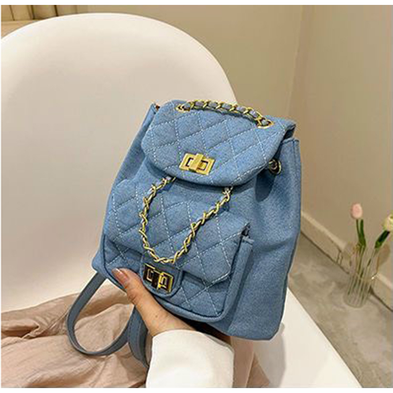 Balo thời trang, Balo Đeo Vai Cỡ Nhỏ Kết Cấu Dây Xích Thời Trang Nữ, Mã T 24