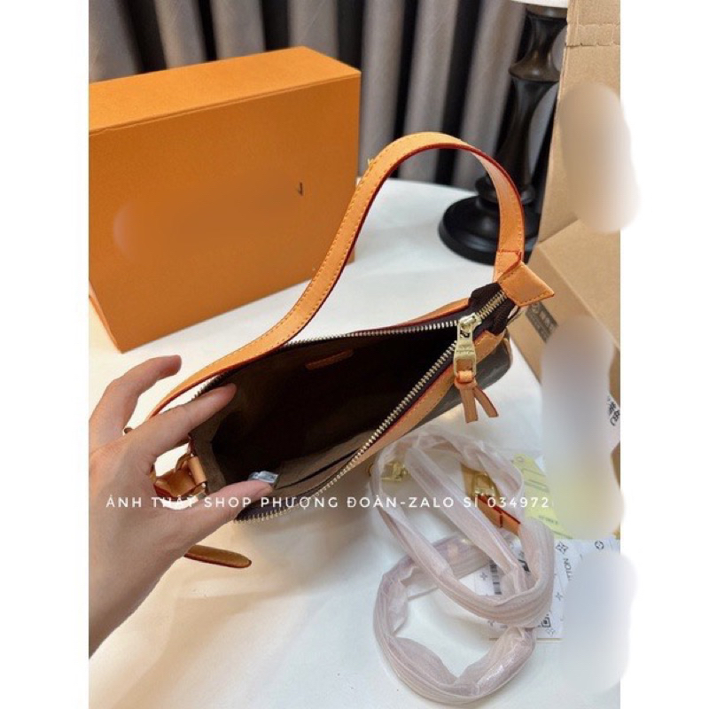 Kẹp nách 2 dây đeo mẫu mới mã #912 hộp nam châm da mềm size 22cm