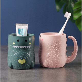 Cốc uống nước , cốc đánh răng hình Khủng Long,Xương Rồng Cute