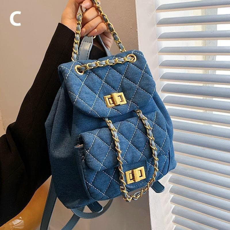 Balo thời trang, Balo Đeo Vai Cỡ Nhỏ Kết Cấu Dây Xích Thời Trang Nữ, Mã T 24