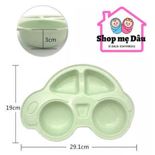 ￼Khay ăn dặm lúa mạch ô tô cho bé
