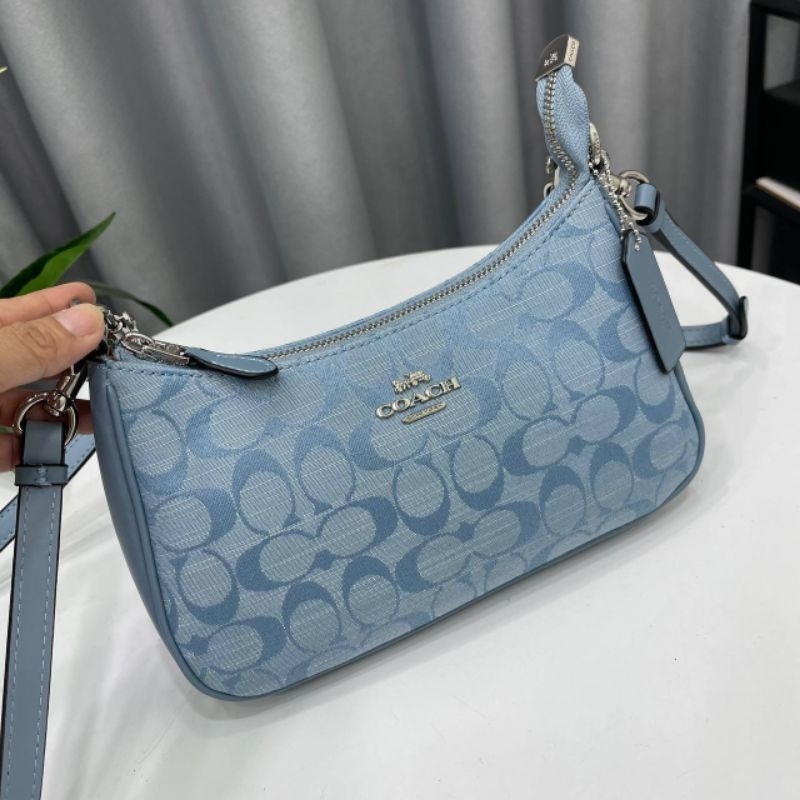Túi Coach Teri Shoulder Bag In Signature Chambray