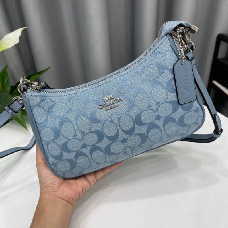 Túi Coach Teri Shoulder Bag In Signature Chambray