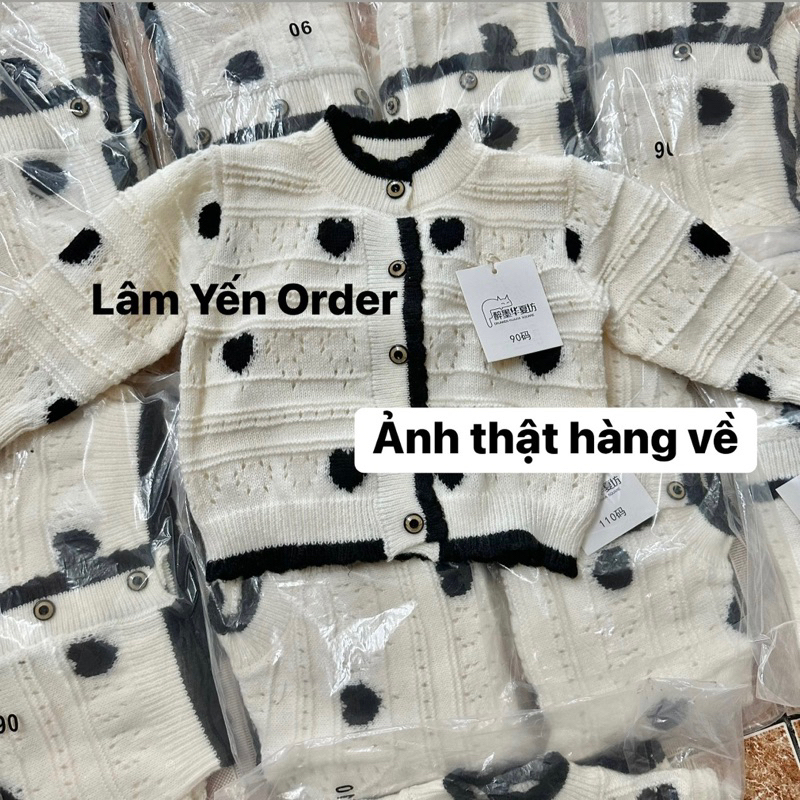 Áo Khoác Cardigan Phong Cách Hàn Quốc Cho Bé Gái