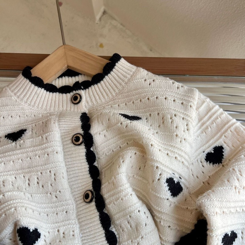 Áo Khoác Cardigan Phong Cách Hàn Quốc Cho Bé Gái