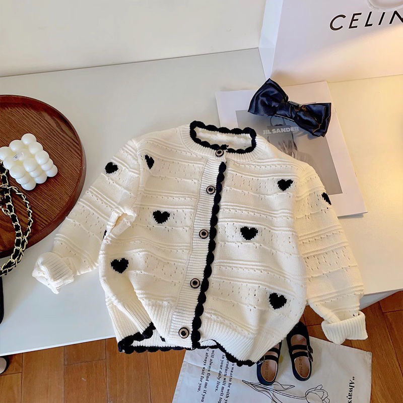 Áo Khoác Cardigan Phong Cách Hàn Quốc Cho Bé Gái