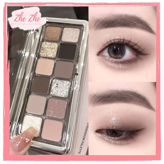 Bảng phấn mắt 12 ô tone khói roto chuẩn màu