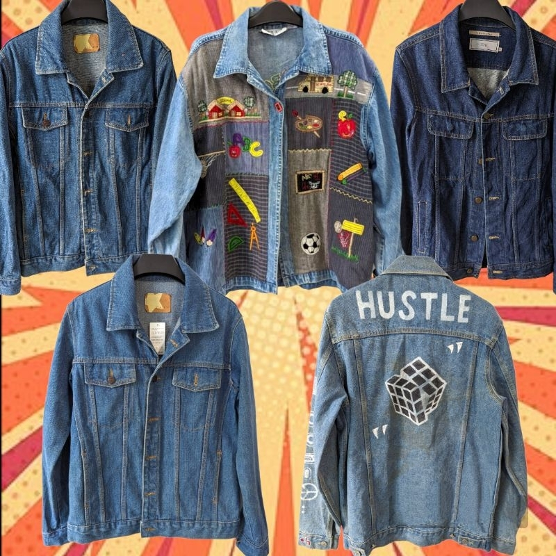 Áo Khoác Jean 2hand Denim Jacket Form Rộng Unisex Nam Nữ Secondhand