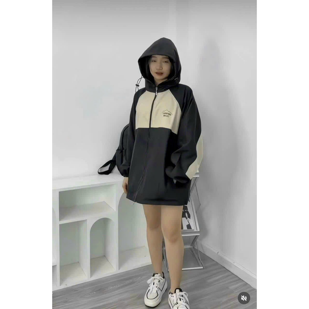 Áo Khoác Dù 2 Lớp Form Rộng Nam Nữ Họa Tiết CAMPING Unisex cá tính