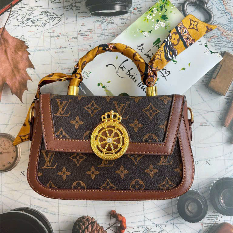 Túi Xách Nữ, tui xach vuông quai xoắn hót trend .đeo chéo vừa cầm tay siêu xinh. Mã T 30