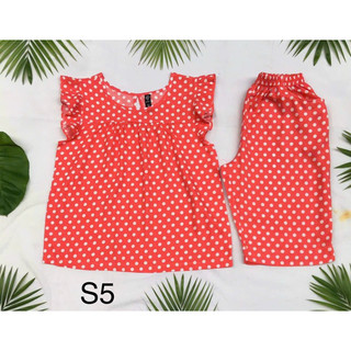 Bộ lanh mặc nhà chấm bi