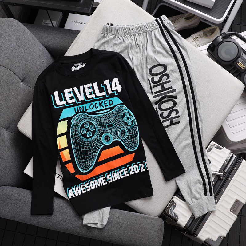 Bộ Dài Thun Cotton Bé Trai Size Đại VNXK