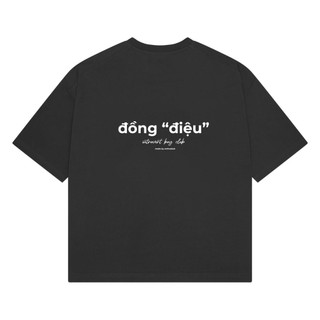 Áo thun đồng "điệu" - màu xám đen - introvert boy club