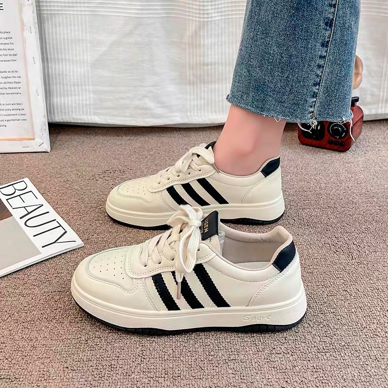 Giày thể thao nữ ba ta 3 vạch trẻ trung, năng động ôm fom cực xịn