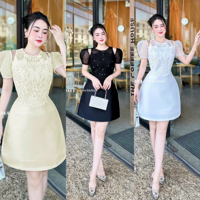 Đầm ren bigsize 55kg-95kg đủ size