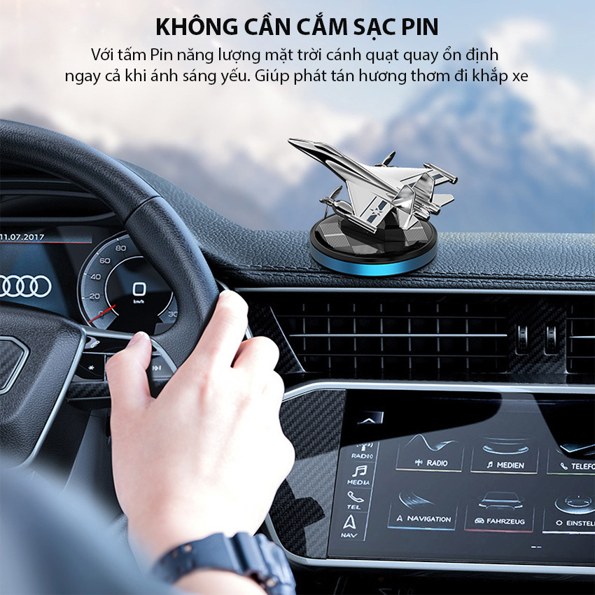 Máy Bay Khuếch Tán Tinh Dầu Nước Hoa Chạy Bằng Năng Lượng Mặt Trời Cho Ô Tô, Tặng Kèm Tinh Dầu Thơm | BigBuy360 - bigbuy360.vn