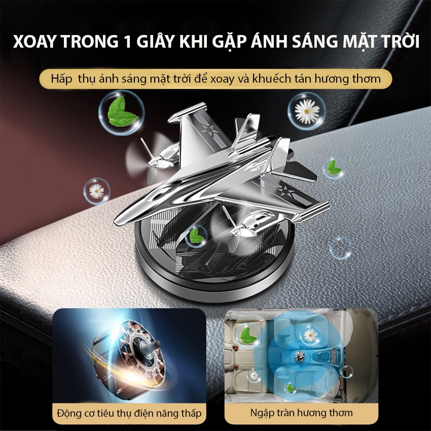 Máy Bay Khuếch Tán Tinh Dầu Nước Hoa Chạy Bằng Năng Lượng Mặt Trời Cho Ô Tô, Tặng Kèm Tinh Dầu Thơm | BigBuy360 - bigbuy360.vn
