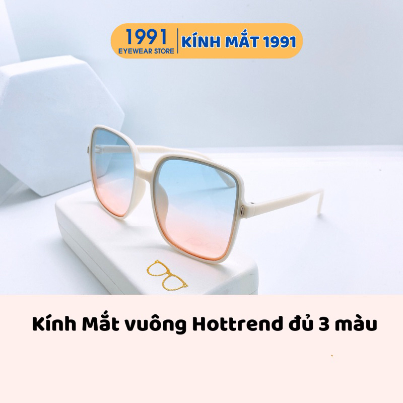 Kính râm nữ dáng vuông siêu đẹp chống tia UV cực tốt