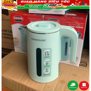 Ấm siêu tốc inox 2 lớp 1.8l sunhous.e shd1351